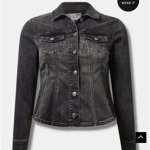 Torrid Denim Fit and flare Trucker Jacket SIZE 4